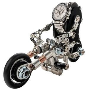 NEW Motorcycle Watch Display Stand Unique Watch Holder Watch Accessory Silver